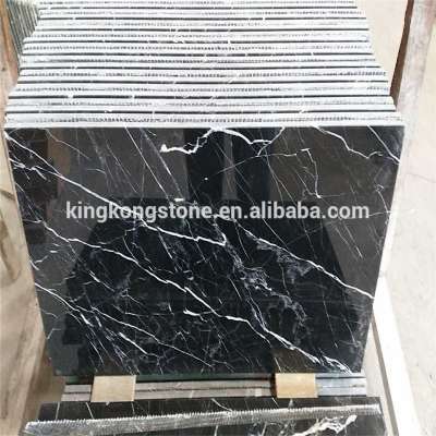 factory direct supply nero marquina black marble tile