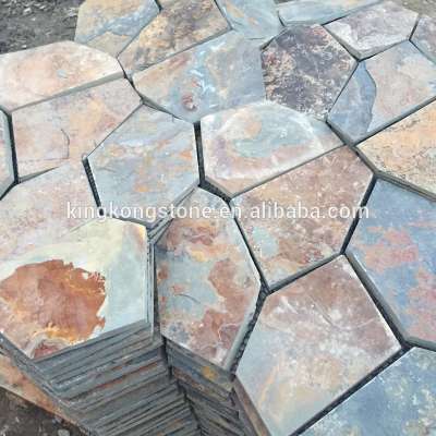 Natural rusty wall cladding slate landscaping stones