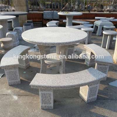 stone park table and benches for sale