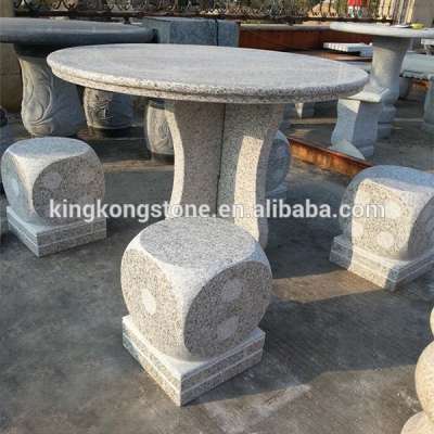 Garden granite stone dinning table and Bench set for sale