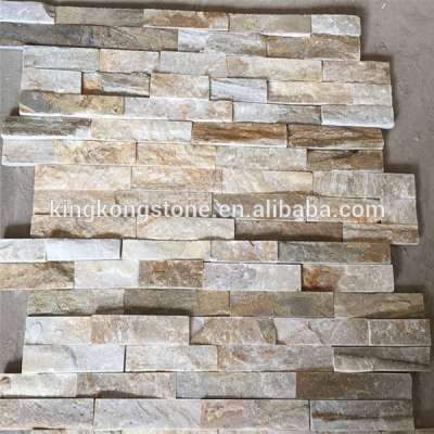 Popular and best price yellow quartzite Z-shape fixwall