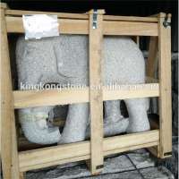 outdoor hand carved natural stone elephant statue for sale