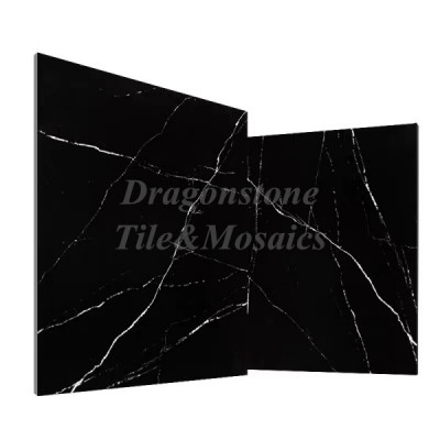 Hot sale facture supply nero marquina,Black nature marble tile